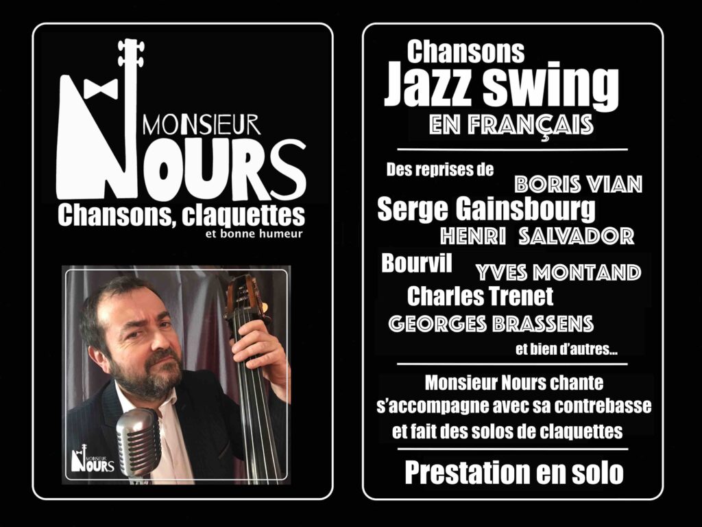 Chansons Swing en français et Jazz Manouche Monsieur Nours ehpad